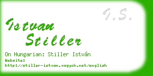 istvan stiller business card