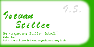 istvan stiller business card